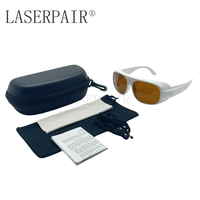 Lunettes de sécurité laser LASERPAIR LP-GTY-2 certifiées CE EN207, style tendance, 20 % de transmission, protection des yeux pour laser Q-Switched