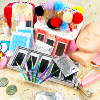 Kit Complet de Faux Cils en Gros Personnalisé Tête de Mannequin Kit d'Entraînement pour la Pose de Cils et la Pratique du Maquillage