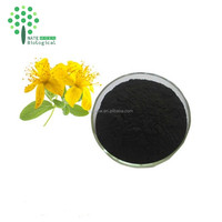 Extrait de Sève de St. John's Wort Sauvage Naturel en Gros, Hypericine 0,3% Testée UV, Extraction par Solvant, Emballage en Fût, Poudre en Vrac