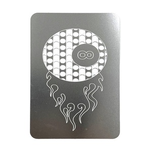 Marcapáginas <span class=keywords><strong>de</strong></span> Metal Grabado, Diseño Calado, Tarjeta con Patrón, Cromado, <span class=keywords><strong>Runas</strong></span> <span class=keywords><strong>de</strong></span> Cobre, Tarjeta <span class=keywords><strong>de</strong></span> Regalo, Papelería, Plantilla <span class=keywords><strong>de</strong></span> Acero - Product Image 2