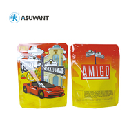 Sachet Doypack debout en plastique personnalisé 1g 3.5g 7g 14g 28g emballage de gommes anti-odeur sacs en mylar de 3.5 grammes avec mon logo