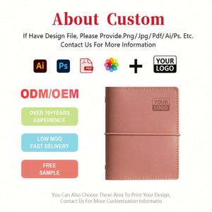 Custom Logo M5 Notebook Mini Cute Handbook Portable Notepad Hard Cover Loose-<b>Leaf</b> 80 Pages Diary - Product Image 2