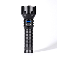 Lampe torche tactique 10W à focalisation fixe en alliage d'aluminium, brise-vitre, indicateur de batterie, pour le camping, les situations d'urgence, lampe torche LED rechargeable