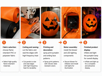 Lanterne Gonflable Jack-O'-Lantern pour Halloween – Décoration Professionnelle ODM Grande Lanterne de Fête Lumineuse pour Événements Extérieurs et Publicité