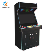 Console de jeux vidéo verticaux, pour borne d'arcade, 32 pouces, 4 pièces poussoir, 2100/3016-en-1, 100W