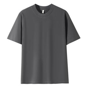 Camiseta Blanca de Manga Corta, Cuello Redondo, 260 g/m², Algodón Grueso, Talla Grande, Personalizable al por Mayor, para Hombre y Mujer - Product Image 2