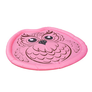 Alfombra inflable de juguete con forma de búho para niños, juguete para jardín al aire libre, de 2 a 4 años, unisex, de plástico, con rociador. - Product Image 1