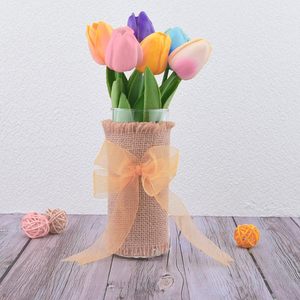 Grosir 38mm 50Y lebar pita Organza pita sifon transparan untuk dekorasi - Product Image 3