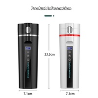 Kingze Contrôle de la température 12V 24V Tasse de chauffage de voiture 450ml Bouilloire électrique portable de voyage pour voiture