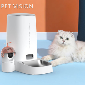 CITICITY Comedero Automático Inteligente para Mascotas con Control Remoto, Interacción por Voz y Video, Sistema Anti-Atascos, Recargable - Product Image 4