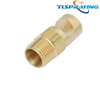 Boquilla de pulverización de latón desviada con ventilador plano de alto impacto Floodjet gran angular serie K