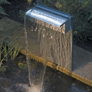 Cascada decorativa para exteriores, cascada de acero inoxidable, fácil de instalar, con luz led - Product Image 6