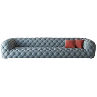 Ensemble de canapés en tissu velours au design moderne et simpliste de luxe pour la maison ou le mariage