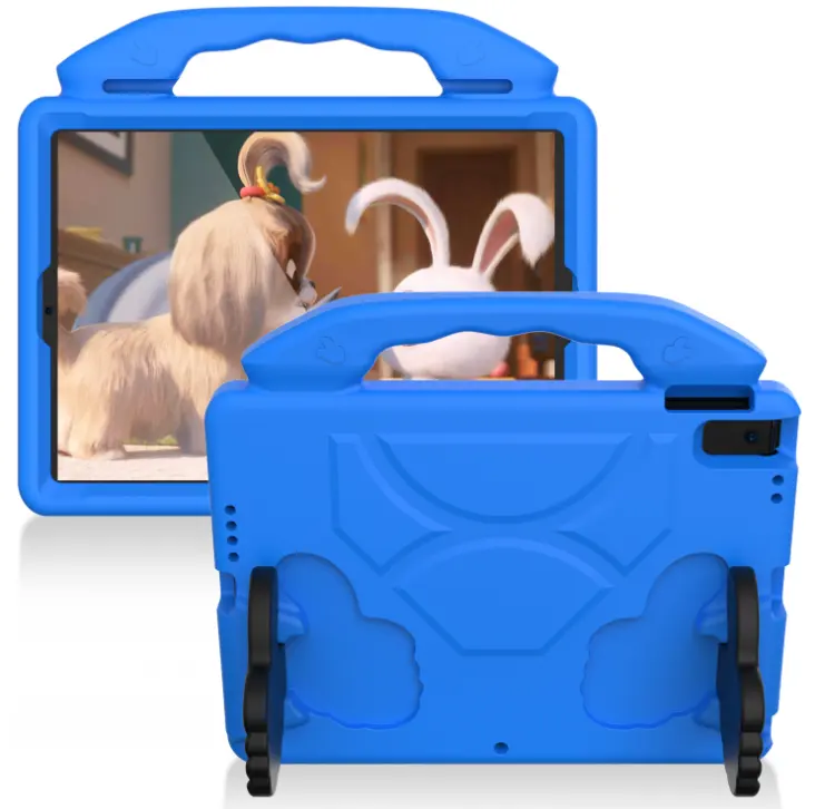 Kids EVA Tablet Case Shockproof Handle Tablet Cover for Amazon Kindle fire HD8 plus bumper foam kids tablet case