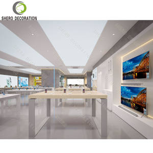 Mostrador de Tienda de Teléfonos, Estantes para Exhibición de Teléfonos con Cerradura, Vitrina con Luz LED, Mesa de Exhibición para Tienda de Celulares - Product Image 5