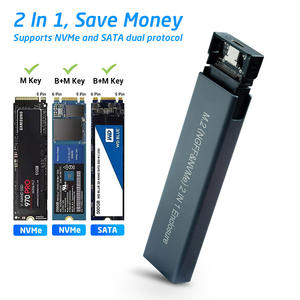 Новый алюминиевый сплав без винтов N VME/N GFF двойной Протокол <span class=keywords><strong>2</strong></span> в 1 10 ГБ Интерфейс Type-C M.<span class=keywords><strong>2</strong></span> SSD коробка для мобильного жесткого диска - Product Image 4