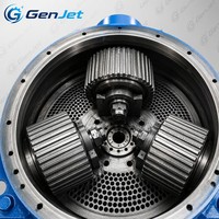 Machine à granulés d'aliments industriels GenJet 200-300 kg/h avec matrice plate de 210 mm et presse à 3 rouleaux pour l'alimentation des bovins, des moutons et des volailles