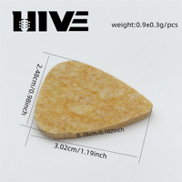 Wool Felt 2.6MM Guitar Picks Soft Anti-slip Uk Plectrums Warm Tone Fingerstyle Picks String Protective Classical Guitar Plectrum