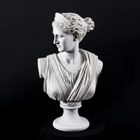 Personalizzato intagliato pietra naturale famosa figura greca apollo marmo busto statue scultura per la vendita