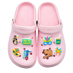 Abalorios para Zapatos con Diseño del Cristo Redentor de Río de Janeiro, Brasil, Decoraciones Personalizadas con Logotipo de Viaje para Accesorios de Regalo - Product Image 2