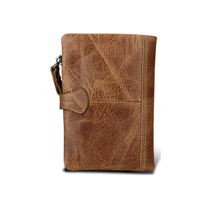 Premium Quality <b>RFID</b> <b>Blocking</b> Retro Men's Short <b>Wallet</b> with Coin Pocket Compact Leather <b>Wallet</b> for Daily Use for Sale - Product Image 3