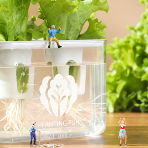 Plantes artificielles écologiques en pot, mini-plantes en plastique PP pour la maison, le jardin, le bureau, la décoration, la culture aquaponique de la laitue, 6 - Product Image 6