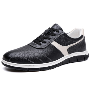Zapatos Casuales para Hombre, de Cuero Suave, Blancos, con Cordones Delanteros, Color Sólido, Primavera-Otoño 2026, Estilo Náutico - Product Image 5