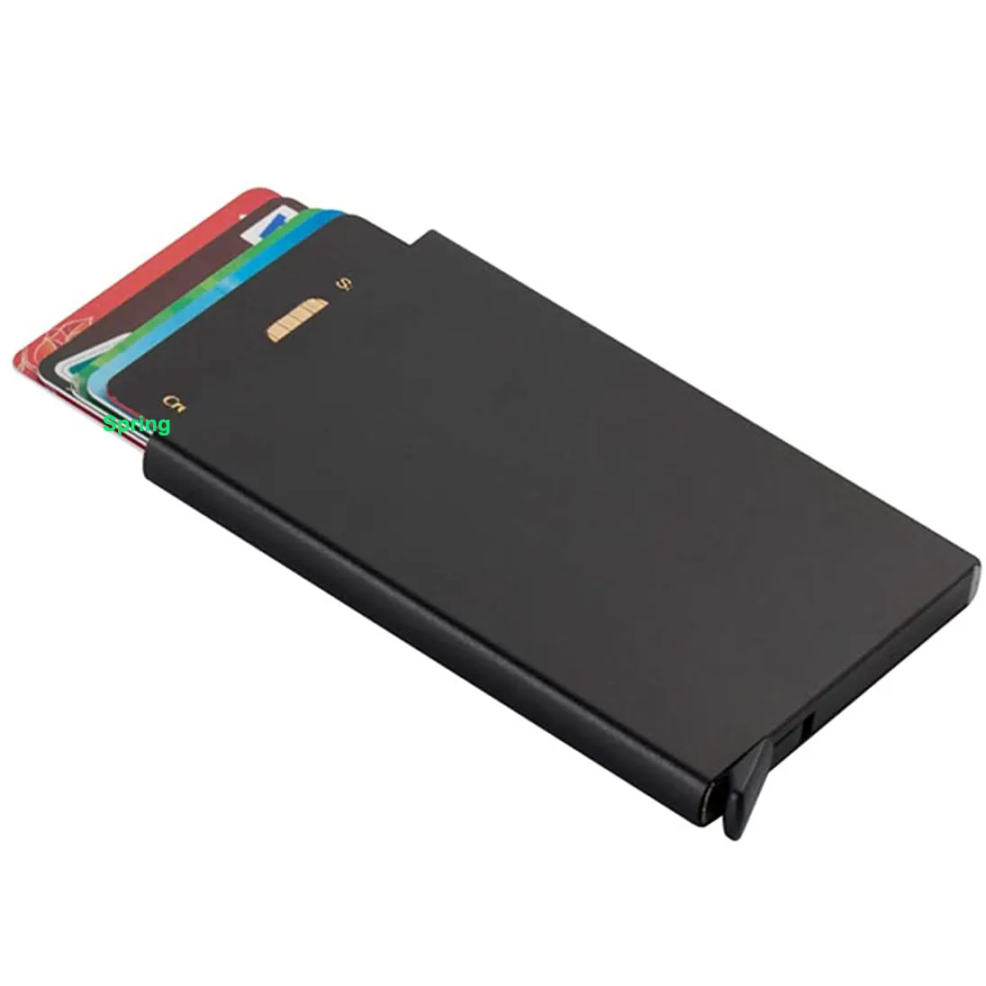 Металлический Карманный держатель для банковских карт, мужской кошелек, защитный Алюминиевый держатель для кредитных карт с блокировкой Rfid