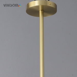 DPL38082 Suspension de plafond personnalisée de 1 mètre à 9 lumières en verre et cuivre moléculaire multi-branques pour projets modernes résidentiels, hôteliers et espaces commerciaux - Product Image 5