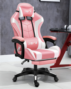Chaise de jeu ergonomique confortable en cuir de style course pour ordinateur de jeu de bureau en gros - Product Image 4