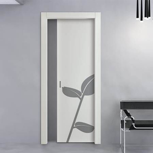 Panel de <span class=keywords><strong>Puerta</strong></span> de PVC con Diseño Moderno, Precolado, para Interiores de Casas, Oficinas, Baños, con Manija, Precio - Product Image 3
