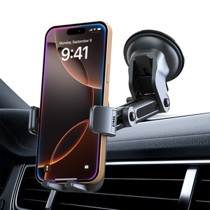 <span class=keywords><strong>Support</strong></span> de téléphone portable pour <span class=keywords><strong>voiture</strong></span>, fixation tableau de bord et pare-brise, ventouse puissante, antichoc, déverrouillage à un bouton, <span class=keywords><strong>support</strong></span> mains libres pour téléphone de <span class=keywords><strong>voiture</strong></span> - Product Image 2