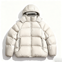 Veste matelassée en duvet personnalisée pour homme avec masque balaclava, style urbain décontracté, vêtements d'hiver européens, protection contre le froid et le vent pour les activités de plein air