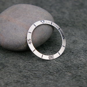 Nouvel insert de lunette inclinée de 38 mm en acier inoxydable 316L brossé pour montres SKX007 - Product Image 4