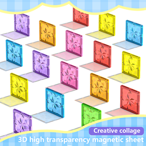 Bloques de Construcción Magnéticos Mágicos <span class=keywords><strong>Magnatiles</strong></span>, Juego de Baldosas 3D de Plástico, Desarrolla la Inteligencia, Edades 2-12, Regalos de Navidad para Niños y Niñas - Product Image 5
