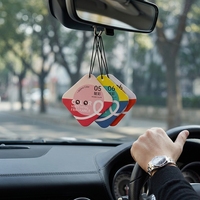 Logo imprimé de désodorisant en papier cartonné parfumé découpé à l'emporte-pièce personnalisable dans n'importe quelle forme et parfum pour la décoration de la maison/voiture