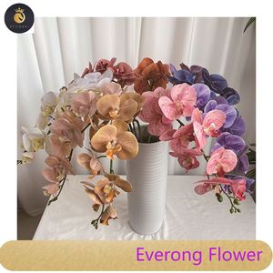 Meilleur vendeur 9 têtes 3D Français phalaenopsis Fleur Artificielle - Product Image 3