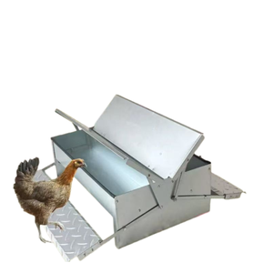 Mangiatoia Automatica di Alta Qualità per Polli <span class=keywords><strong>e</strong></span> Anatre, Mangiatoia Doppia per Polli da Esterno con Coperchio Impermeabile per Galline - Product Image 3