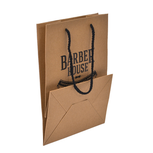 Bolsas de Papel Kraft Ecológicas, Reciclables y Biodegradables al por Mayor de Fábrica, con Logotipo Personalizado Impreso, para Empaque de Herramientas Cosméticas y Pelucas - Product Image 3