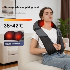 Máquina de Masaje Corporal <span class=keywords><strong>y</strong></span> de Espalda con Vibración <span class=keywords><strong>El</strong></span>éctrica para Alivio del Dolor, Masajeador Portátil Shiatsu con Calor para <span class=keywords><strong>Cuello</strong></span> <span class=keywords><strong>y</strong></span> Hombros, Superventas - Product Image 2