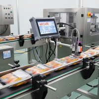 Imprimante jet d'encre en ligne WECARE 7 pouces pour le marquage des dates de péremption sur les bouteilles en plastique, machine de codage jet d'encre TIJ en ligne