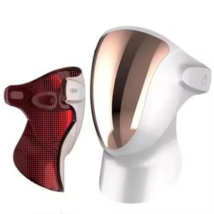Masque de luminothérapie rouge personnalisable, appareil facial LED infrarouge 7 couleurs pour les soins de la peau et les traitements de beauté à domicile - Product Image 6