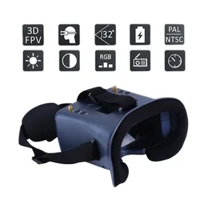 Nuevas Gafas FPV 008D-5.8G de 4.3 Pulgadas con Doble Antena, Gafas FPV con Seguimiento de Cabeza, Accesorios Inmersivos para Drones de Plástico - Product Image 2