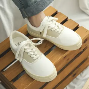 2024 OEM Customized New Design Trendy Shoes Wholesale Rubber Canvas Sneakers Daily Laced Sport Shoes