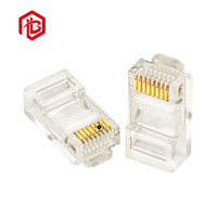 Connecteur de câble Ethernet RJ45 blindé à passage direct, haute performance, CAT5 UTP, fiche modulaire de type Ez, Cat5e, Cat6, 8p8c