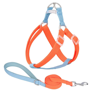Nouvelle Conception Tendance Couleur Macaron Accessoires pour Animaux de Compagnie <span class=keywords><strong>Harnais</strong></span> et Laisse pour <span class=keywords><strong>Chien</strong></span> Anti-Traction Confortable <span class=keywords><strong>en</strong></span> Polyester Facile à Enfiler - Product Image 1