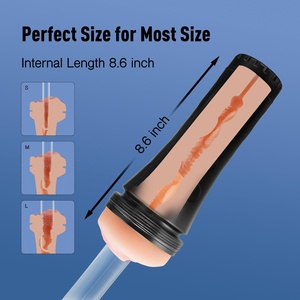 Masturbateur masculin réaliste à aspiration réglable, modèle <span class=keywords><strong>Flashlight</strong></span> Aircraft Cup Pocket Pussy, en silicone souple, jouet sexuel pour hommes, produit transfrontalier - Product Image 3