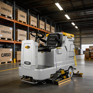 Autolaveuse électrique ST-X800 Mega Ride-on pour les hubs logistiques |   Efficacité de <span class=keywords><strong>nettoyage</strong></span> de 6800 m/h, réservoir de solution de 155 L - Product Image 1