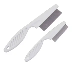 Home Pet Animal Care Comb Protect Flea Comb For Cat Dog Pet Stainless Steel Comfort Flea Hair Grooming Comb Cleaning Supplies