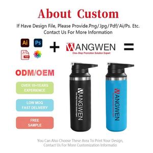 Bouteille d'eau en acier inoxydable à double paroi isolée de 500 ml avec logo personnalisé, bouteille d'eau de camping - Product Image 3